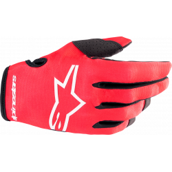 Manusi motocross pentru copii Alpinestars radar, Rosu/Alb