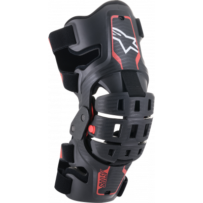 Genunchiere pentru copii Alpinestars Bionic 5S, Negru/Rosu