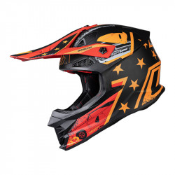 Casca motocross UFO intrepid, Negru/Rosu/Portocaliu Casca motocross UFO intrepid, Negru/Rosu/Portocaliu