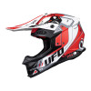 Casca motocross UFO intrepid, Rosu/Alb