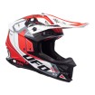 Casca motocross UFO intrepid, Rosu/Alb thumb