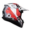 Casca motocross UFO intrepid, Rosu/Alb thumb