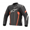 Geaca moto de piele Alpinestars faster V2 airflow, Negru/Rosu