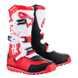 Cizme motocross Alpinestars tech-t, Rosu/Alb Cizme motocross Alpinestars tech-t, Rosu/Alb
