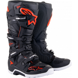 Cizme motocross Alpinestars tech 7 Enduro, Negru/Rosu Cizme motocross Alpinestars tech 7 Enduro, Negru/Rosu