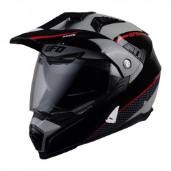 Casca enduro UFO aries, Negru/Gri