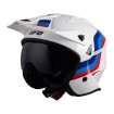Casca moto UFO sheratan, Alb/Albastru Casca moto UFO sheratan, Alb/Albastru thumb