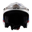Casca moto UFO sheratan, Alb/Albastru Casca moto UFO sheratan, Alb/Albastru thumb