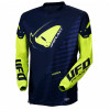 Bluza motocross UFO kimura, Albastru/Galben