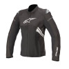Geaca moto dame Alpinestars stella t-gp plus r v3, Negru/Alb