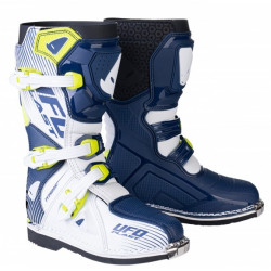 Cizme motocross pentru copii UFO typhoon, Albastru/Alb Cizme motocross pentru copii UFO typhoon, Albastru/Alb