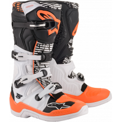 Cizme motocross Alpinestars tech5, Alb/Negru/Portocaliu