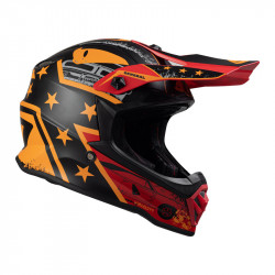 Casca motocross copii UFO general kid, Portocaliu/Negru