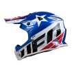 Casca motocross copii UFO captain kid, Albastru/Alb Casca motocross copii UFO captain kid, Albastru/Alb thumb