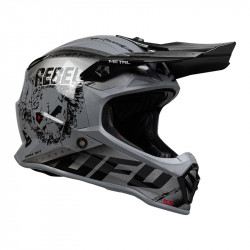 Casca motocross copii UFO metal kid, Gri/Negru Casca motocross copii UFO metal kid, Gri/Negru