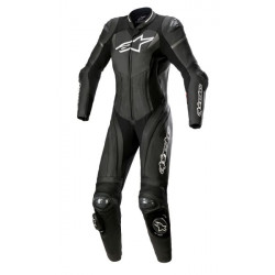 Combinezon de piele dame Alpinestars stella gp plus, Negru/Alb/Gri Combinezon de piele dame Alpinestars stella gp plus, Negru/Alb/Gri