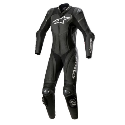 Combinezon de piele dame Alpinestars stella gp plus, Negru/Alb/Gri