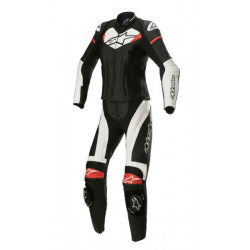 Combinezon din piele dame Alpinestars Stella gp plus, Negru/Rosu/Alb Combinezon din piele dame Alpinestars Stella gp plus, Negru/Rosu/Alb