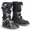 Cizme motocross pentru copii UFO TYPHOON, Negru/Gri