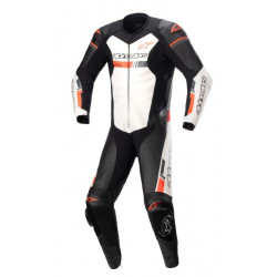 Combinezon de piele Alpinestars GP force chaser V2 1PC, Negru/Alb Combinezon de piele Alpinestars GP force chaser V2 1PC, Negru/Alb