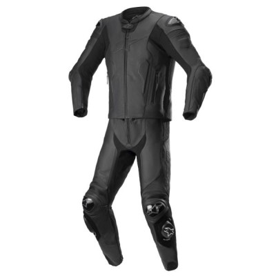 Combinezon de piele Alpinestars Coveralls missile V2, Negru
