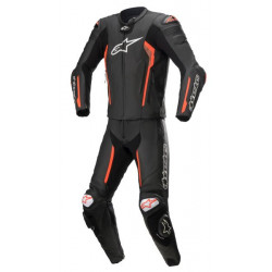 Combinezon piele ALPINESTARS Coveralls MISSILE V2 BLACK/FLUO RED Combinezon piele ALPINESTARS Coveralls MISSILE V2 BLACK/FLUO RED