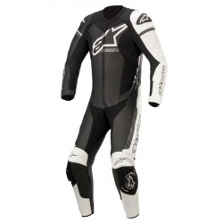 Combinezon de piele Alpinestars GP force V2, Negru/Alb Combinezon de piele Alpinestars GP force V2, Negru/Alb