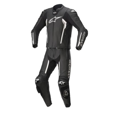 Combinezon de piele Alpinestars Coveralls missile V2, Negru/Alb