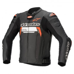 Geaca moto de piele Alpinestars missile V2 airflow, Negru/Rosu