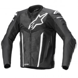 Geaca moto de piele Alpinestars fusion, Negru/Gri