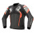 Geaca moto de piele Alpinestars atem V4, Negru/Rosu/Gri thumb