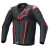 Geaca moto de piele Alpinestars fusion, Negru/Rosu thumb