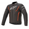 Geaca din textil Alpinestars t-jaws V3 waterproof, Negru/Rosu