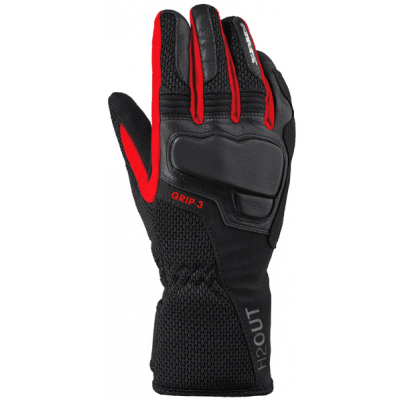 Manusi moto din textil SPIDI GRIP 3 H2OUT Red Manusi moto din textil SPIDI GRIP 3 H2OUT Red
