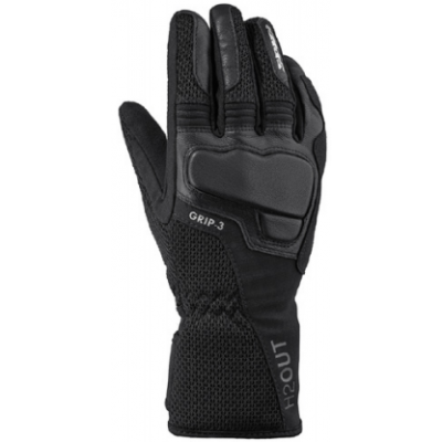 Manusi moto din textil SPIDI GRIP 3 H2OUT Black Manusi moto din textil SPIDI GRIP 3 H2OUT Black