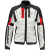 Geaca moto din textil pentru femei SPIDI CROSSMASTER Ice/Red