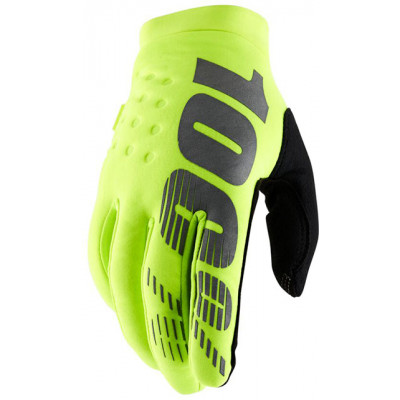 Manusi motocross 100% BRISKER FLUO YELLOW