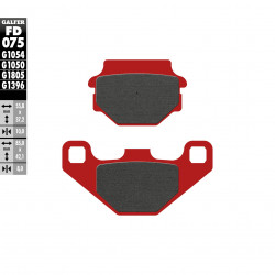 Placute frana fata\spate Galfer TRIAL TOP FD075G1805 Placute frana fata\spate Galfer TRIAL TOP FD075G1805