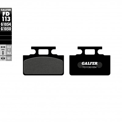 Placute frana fata/spate Galfer SEMI METAL FD113G1054 Placute frana fata/spate Galfer SEMI METAL FD113G1054