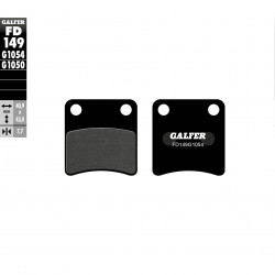 Placute frana fata Galfer SEMI METAL FD149G1054 Placute frana fata Galfer SEMI METAL FD149G1054
