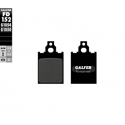 Placute frana fata/spate Galfer SCOOTER FD152G1050 Placute frana fata/spate Galfer SCOOTER FD152G1050