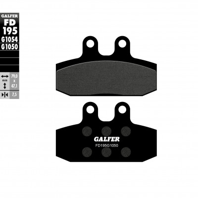 Placute frana fata Galfer SCOOTER FD195G1050 Placute frana fata Galfer SCOOTER FD195G1050