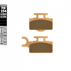 Placute frana fata Galfer SINTERED FD254G1396