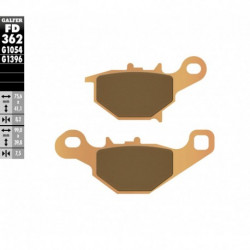 Placute frana fata/spate Galfer SINTERED FD362G1396 Placute frana fata/spate Galfer SINTERED FD362G1396