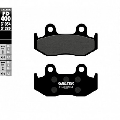 Placute frana spate Galfer SEMI METAL FD400G1054 Placute frana spate Galfer SEMI METAL FD400G1054