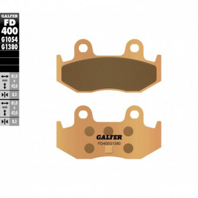 Placute frana spate Galfer SINTERED SCOOTER COMPOUND FD400G1380 Placute frana spate Galfer SINTERED SCOOTER COMPOUND FD400G1380