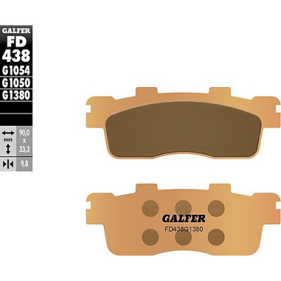Placute frana spate Galfer SINTERED SCOOTER COMPOUND FD438G1380 Placute frana spate Galfer SINTERED SCOOTER COMPOUND FD438G1380