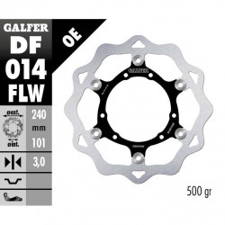 Disc frana fata Galfer WAVE FLOATING (C. STEEL) 240x3mm DF014FLW