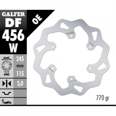 Disc frana spate Galfer WAVE FIXED  DISC WAVE FIXED 245x5mm DF456W