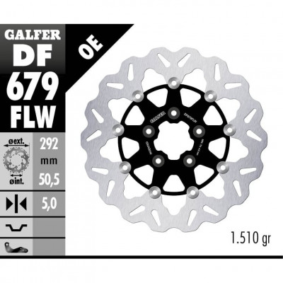 Disc frana fata Galfer WAVE FLOATING (C. STEEL) DF679FLW